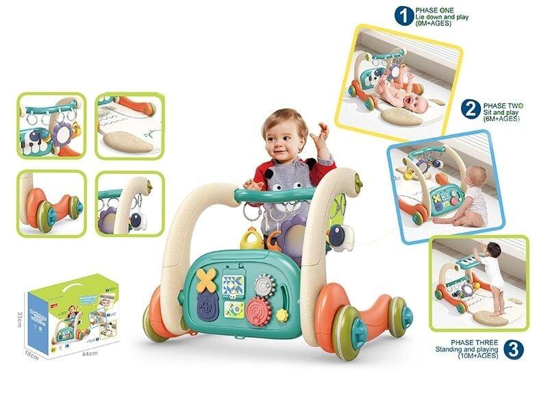 Ходунки 3в1 з бізібордом 6660, фото 1