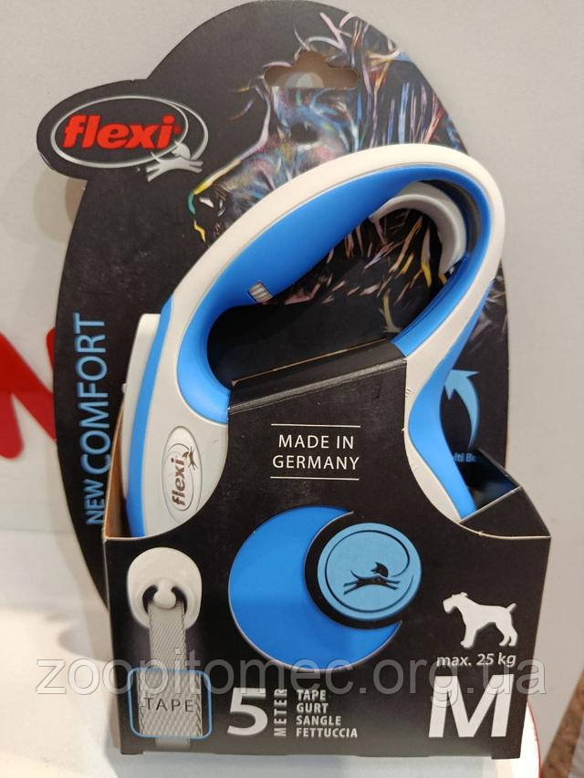Поводок-рулетка Flexi NEW COMFORT (Флекси Нью Комфорт) Tape M лента 5 м для собак до 25 кг Подробнее: https://zoopitomec.org.ua/p29248447-povodok-ruletka-flexi.html Поводок-рулетка Flexi NEW COMFORT (Флекси Нью Комфорт) Tape M лента 5 м для собак до 25 кг Подробнее: https://zoopitomec.org.ua/p29248447-povodok-ruletka-flexi.html