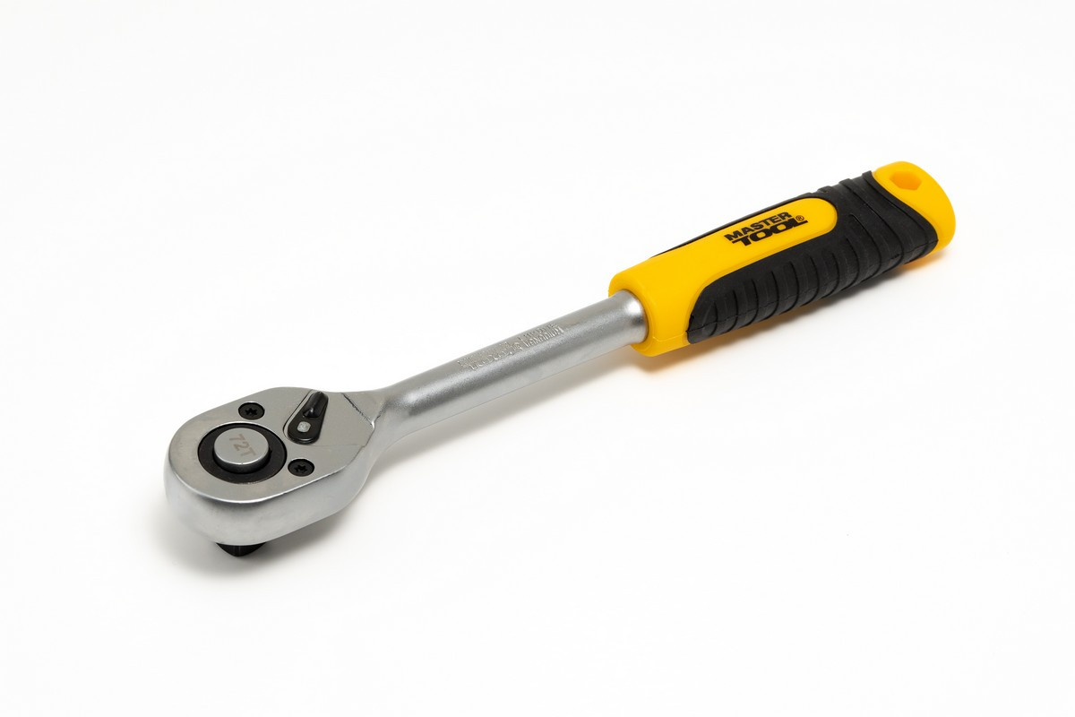 Трещотка гнутая MASTERTOOL 1/2" 72Т 78-0142, фото 1