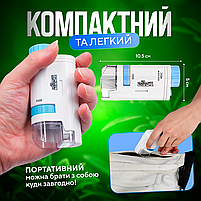Мікроскоп цифровий кишеньковий портативний дитячий 60x-200x з підсвічуванням (micros-KD), фото 9