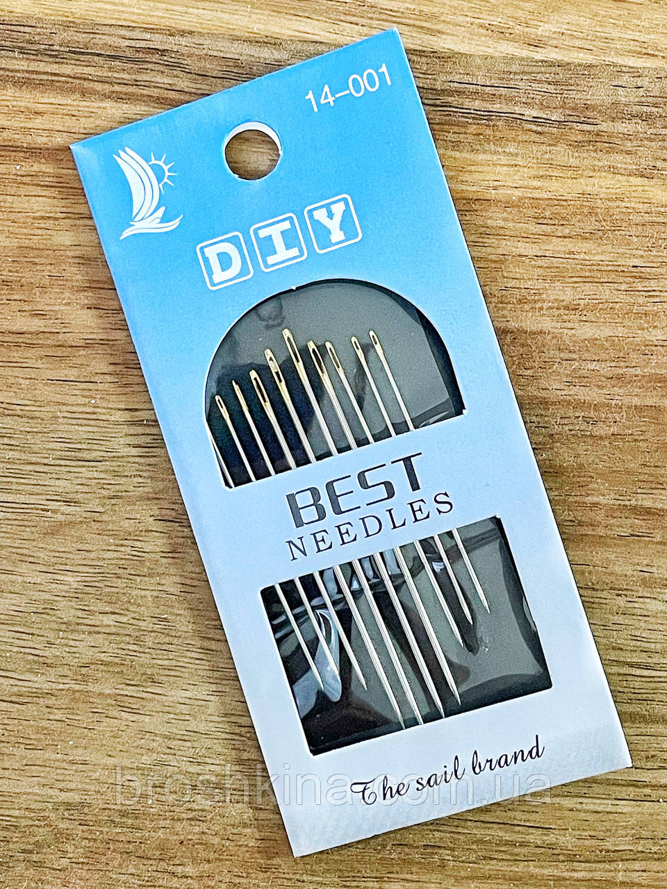 Голки для ручного шиття з позолоченим вушком DIY 10 шт/комплект