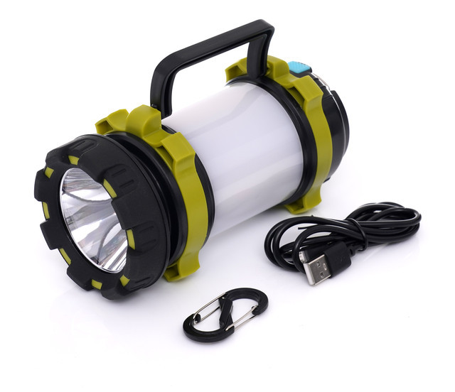 Туристичний ручний ліхтар USB + карабін Kraft&Dele KD1240, фото 1