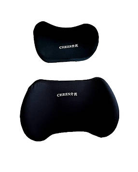 Набір подушок для спини та голови / Комплект автомобільних подушок з ефектом памʼяті / Комплект подушок для попереку та шиї у авто