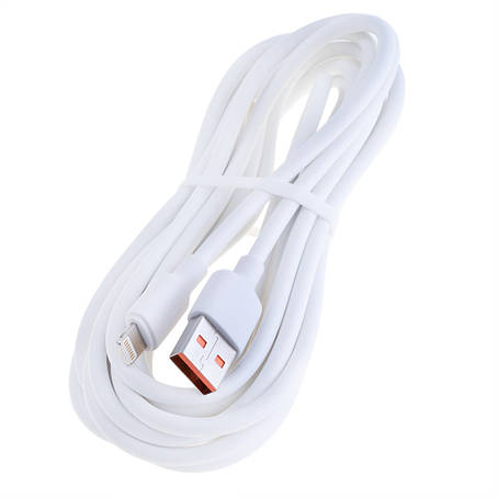 Кабель USB Lighting 2.4 A 3m, білий (SJ606USB01 – USAMS), фото 1