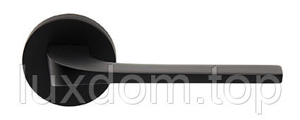 Ручка Ilavio, 2081, на круглій розетці, чорний матовий, фото 1