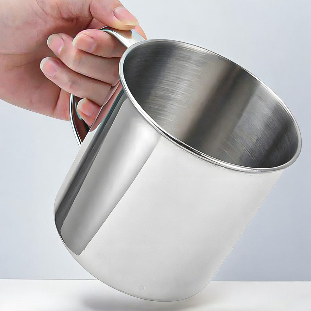 Кружка металева, 10см, 500мл (Універсальна чашка для кави і чаю)