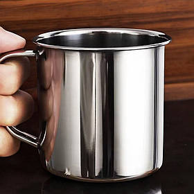 Металева кружка, 10см, 500мл (Похідна чашка для туризму та кемпінгу)