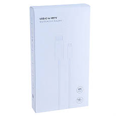 Кабель перехідник HDMI "тато" в USB type-C 2 метри YiChen, фото 3