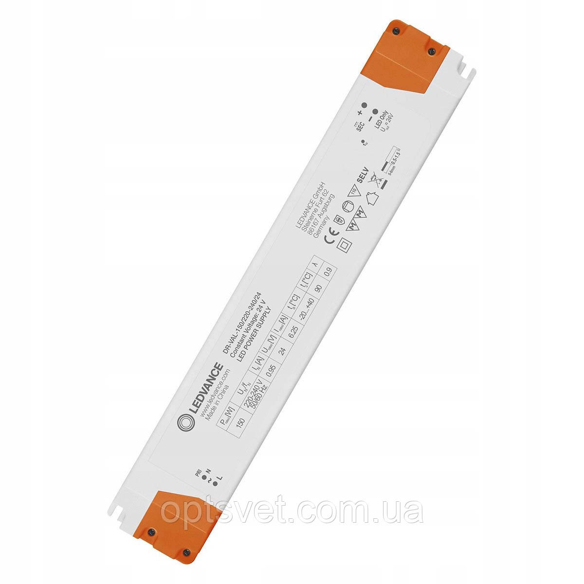 Блок живлення Ledvance DR-V 24 V 150 W 6,25 А IP20 (4058075755000)