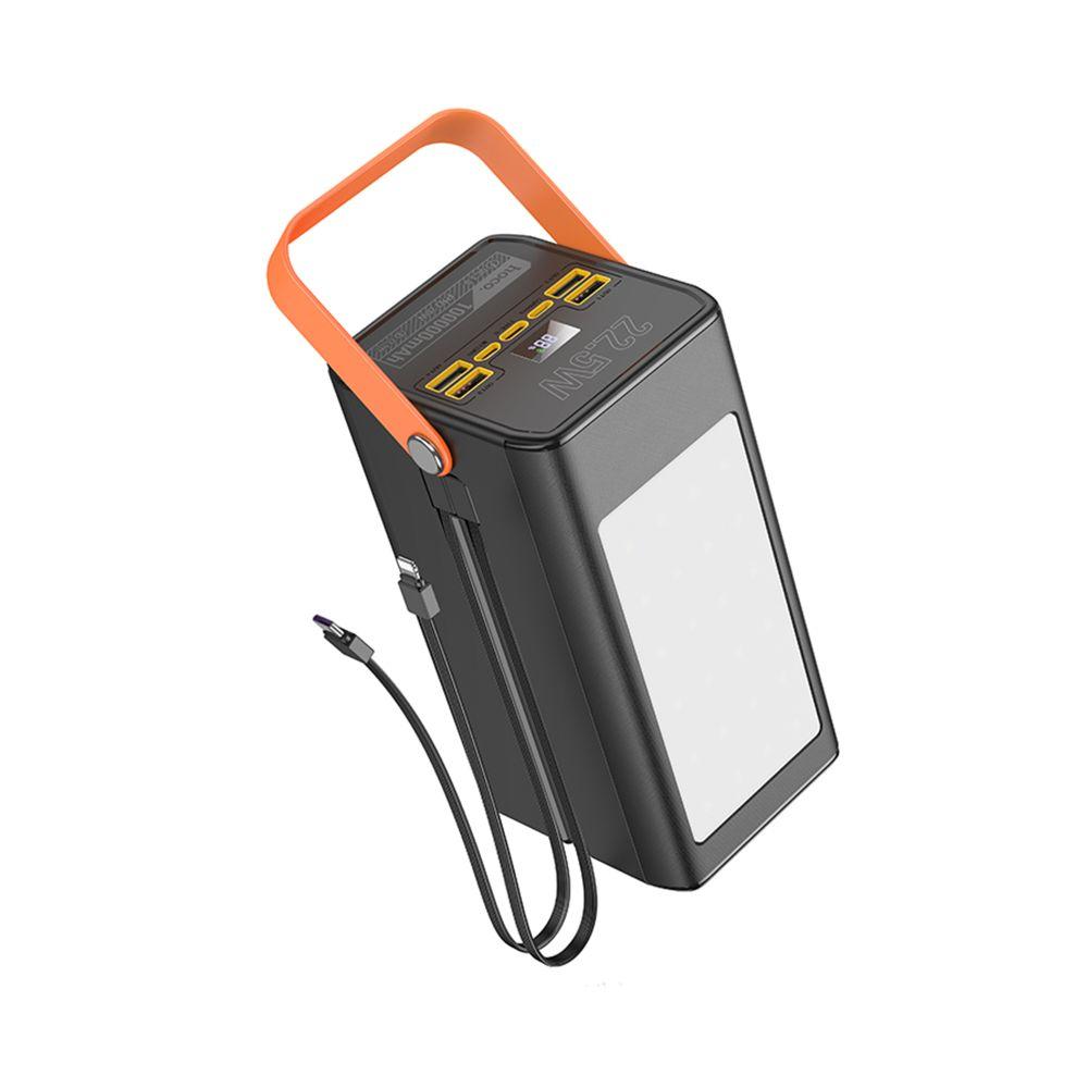 Power Bank Hoco DB49 Action 22.5W fully compatible with light 100000 mAh Чорний