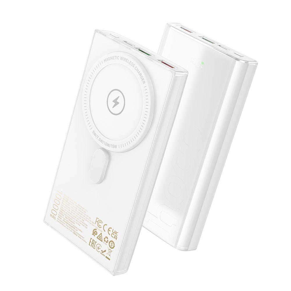 Power Bank Hoco Q22 22.5W+PD20W Taurus magnetic digital display 10000mAh Білий
