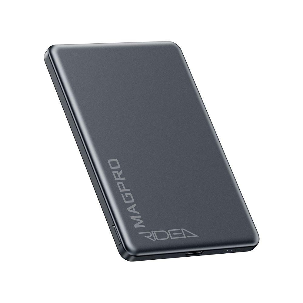 Мобільна батарея Ridea RP-M5 MAGPRO QC/PD 20W, QI 15W with Magnetic 5000mAh Сірий