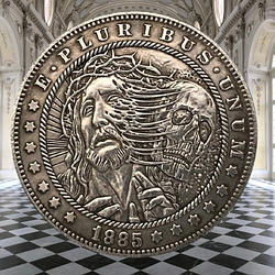 Сувенір монета долар СШАang 1885г "Крик душі". Hobo Coin American Morgan
