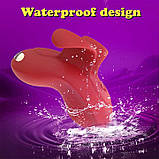 Клітеральний смарт-вібратор на палець Love Spouse Бордовий — Смарт вібратори, фото 8