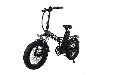Електровелосипед fatbike Tecros F1 48v 20ah 1500w 20" 50 км/год складний, фото 1