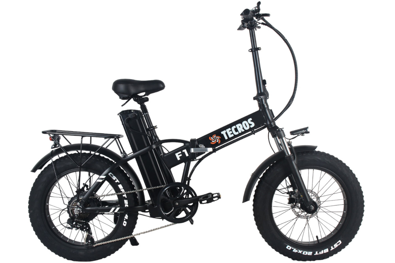 Електровелосипед fatbike Tecros F1 48v 20ah 1250w 20" 45 км/год складний
