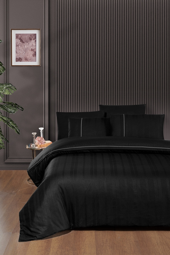 Постільна білизна First Choice Deluxe Ranforce Dark Series — Fredan Black