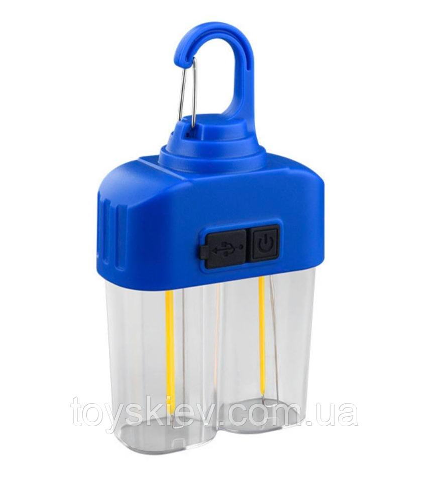 Ліхтар для кемпінгу LED-4 2W, HK-158, акумулятор, ЗП Type-C, фото 1