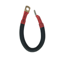 Перемичка для з'єднання АКБ перетин 50мм.кв, 1AWG довжина в асортименті від 30см, мідна КГ-50 з клемами М10 мідно-луджені