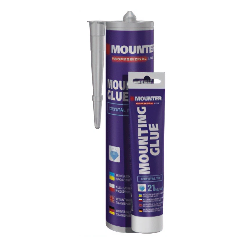 Клей "Рідкі цвяхи" прозорий шов "Crystal Fix" (280мл) Mounter, фото 1