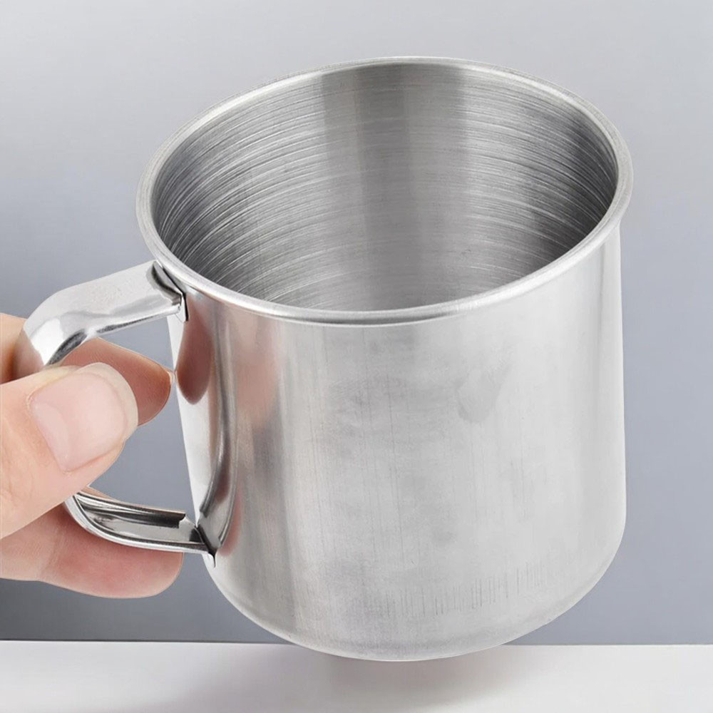 Кружка металева, 9см, 380мл (Універсальна чашка для кави і чаю)