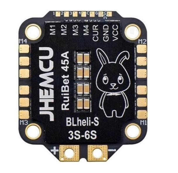 Регулятор обертів/швидкості дрона квадрокоптера ESC JHEMCU RuiBet 45A 3-6S Lipo ( 4in1 )