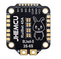 Регулятор швидкості дрона квадрокоптера ESC JHEMCU RuiBet 45A 3-6S Lipo ( 4in1 )