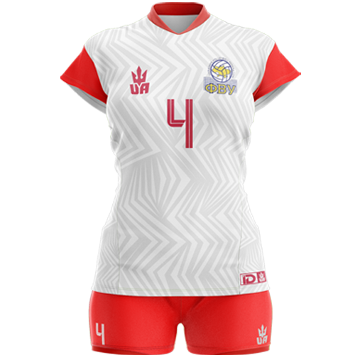 Жіноча ігрова волейбольна форма iDsport 47202411 UA White-Red