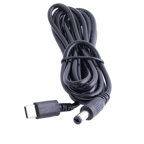 Кабель перетворювач USB-C PD на 5.5x2.1mm 9VDC 2m, фото 1