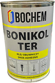 Клей поліуретановий для взуття, натуральної та синтетичної шкіри, каучуку (Десмокол) BONIKOL TER 0,8 кг/1 л.