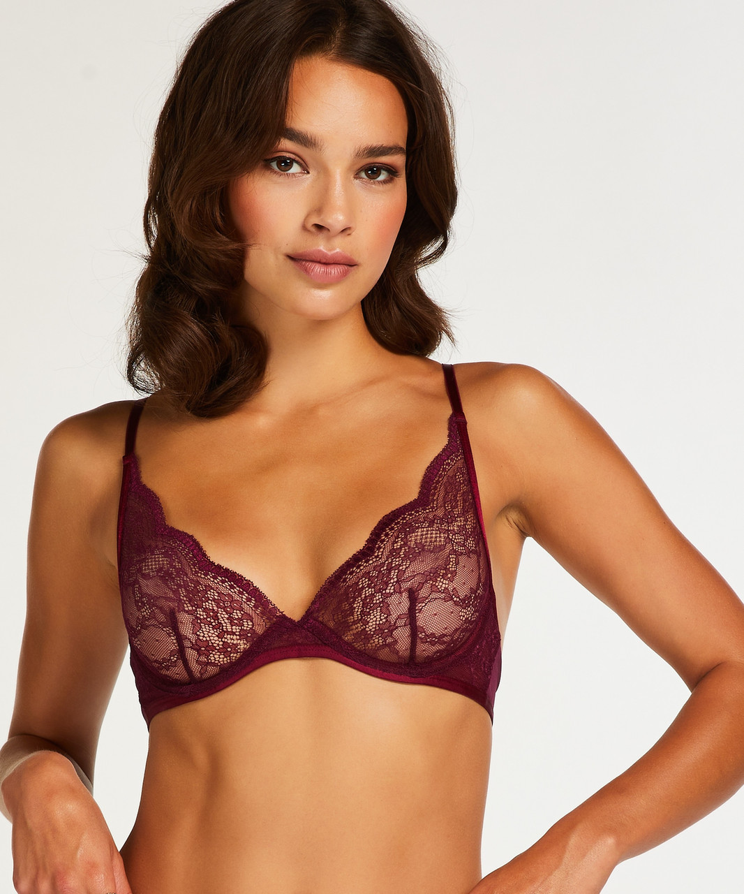 Бюстгальтер Hunkemoller, розмір 75B, колір фіолетовий
