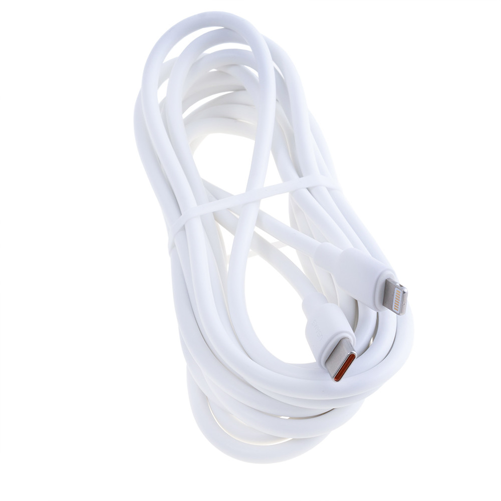 Кабель USB Lighting PD20W 3m, білий (SJ612USB01 — USAMS)