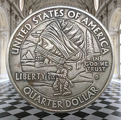 Сувенір монета долар США "Мумія". Hobo Coin American Morgan