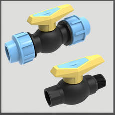 Крани кульові ПНД