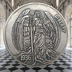 Сувенір монета долар США 1936 г "Крилатий". Hobo Coin American Morgan