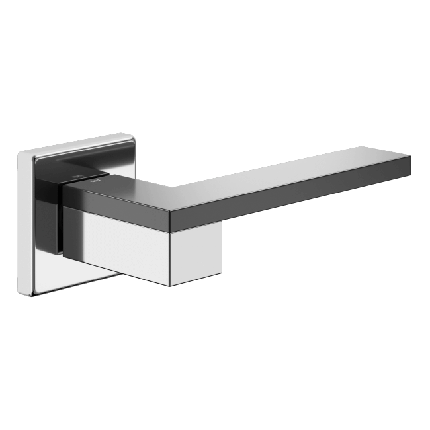 Ручка DND ESA, VIS-квадрат, хром/чорний (к-т), фото 1