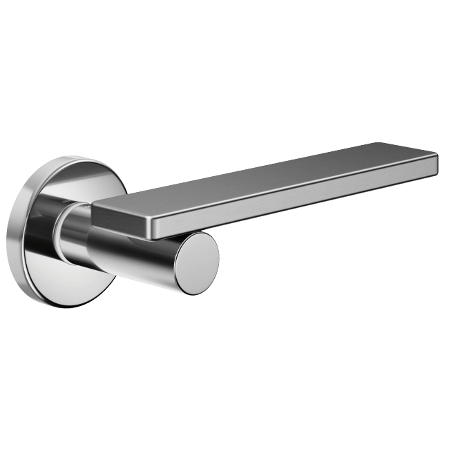 Ручка DND MINIMA, VIS-круг, хром/матовий хром  (к-т)