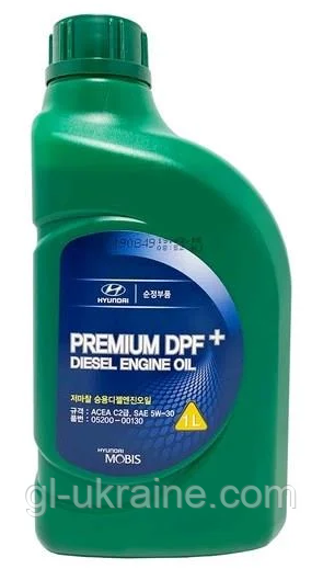 Моторна олива Hyundai/Kia Premium DPF+ Diesel 5W-30 1л (05200-00130)