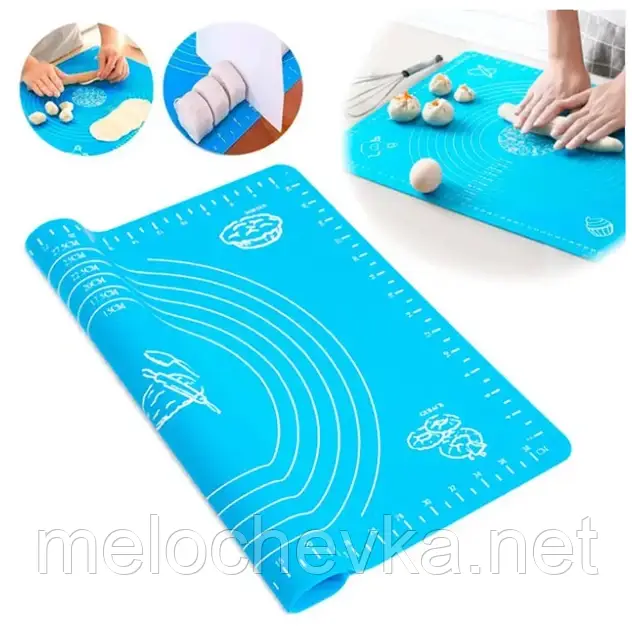 Силіконовий коврик45*65см для розкочування тіста і випічки