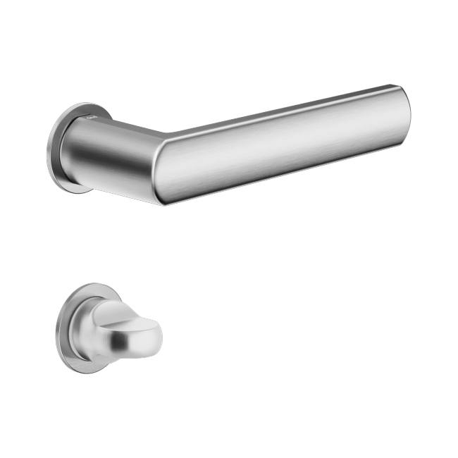 Ручка DND LUCE, Unico з накладкою під WC, матовий хром (к-т)