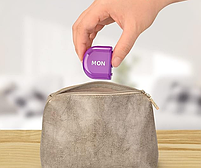 Таблетница Органайзер розбірна на 7 дней КОЛЬОРОВА 24х4,5х2,5 см, фото 4