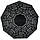 Жіноча парасоля автомат від Toprain на 9 спиць зі стильним текстовим принтом, чорний, TP 0594-10, фото 3