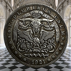 Сувенір монета долар США морган "Візьми контроль над своєю долею". Hobo Coin American Morgan