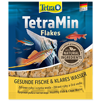 Корм сухий Tetra Min Flakes для тропічних акваріумних рибок в пластівцях 12 г