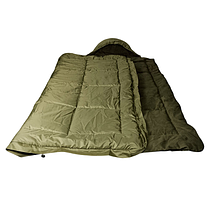 Спальний мішок Kiborg Alfa Fleece олива -20С 85*210, фото 3