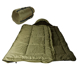 Спальний мішок Kiborg Alfa Fleece олива -20С 85*210