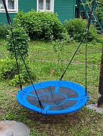 Дитячі підвісні гойдалки для вулиці 100 см, Дитячі гойдалки для дому, Гойдалка кругла підвісна