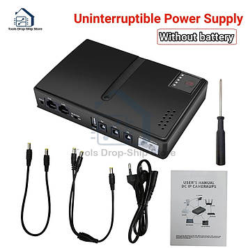 ДБЖ UPS 1018L DC джерело безперебійного живлення для роутера павербанк БЕЗ Акумуляторів 18650