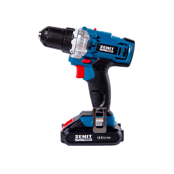 Акумуляторний шурупокрут Зеніт ЗША-18/2 Li Профі, фото 1