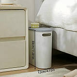 Компактне відро для сміття у ванній кімнаті PUSH TOP 10л, фото 4